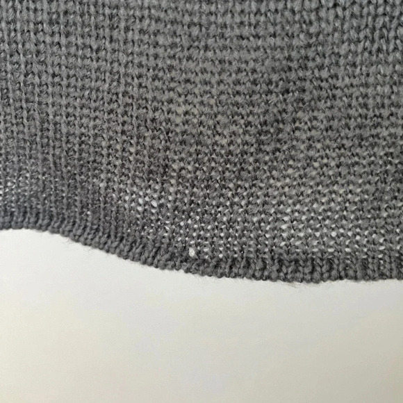 Wooden Ships Paola Buendia Sz S/M Anthropologie Gray Open Cardigan Lightweight - Picture 8 of 11